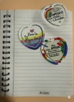 señaladores forma corazon x 10 unidades - Imagen 2