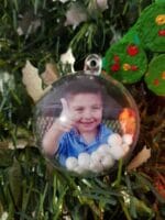 esferas navideñas transparentes - Imagen 2