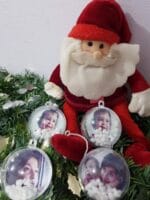 esferas navideñas transparentes - Imagen 3