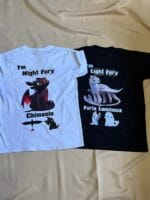 Pack 2 Remeras Amigos / Pareja Night Fury & Light Fury